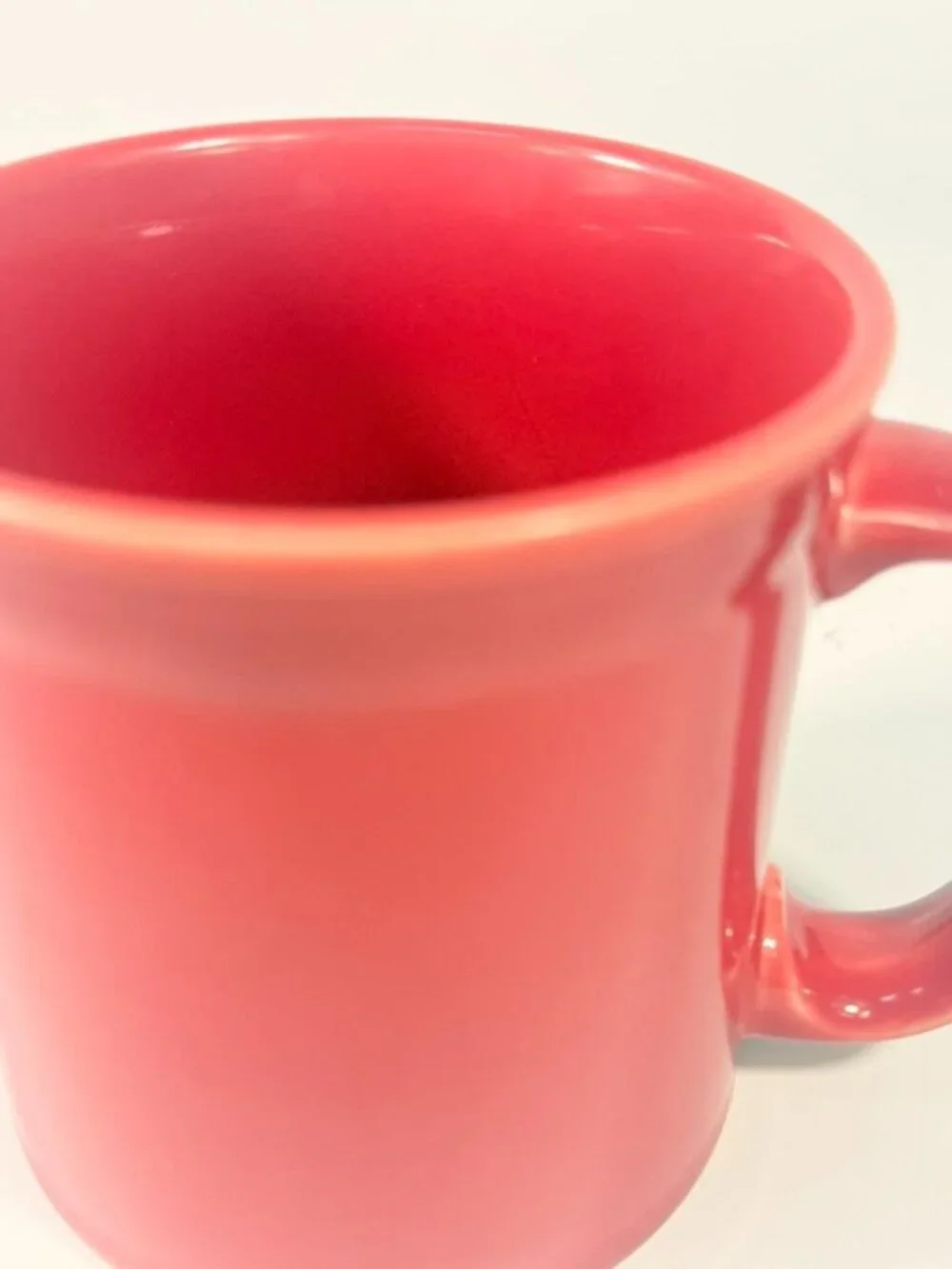 Coffee Tea Mug Cup Scarlet Red Fiesta Ware 8oz 3 5/8 in Homer Laughlin Vintage - Picture 8 of 16